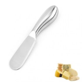 1pc Stainless Steel Butter Knife Spreader; Kitchen Baking Tool With Dual-Purpose Cream And Cheese Function; Ideal For Home And Professional Use;