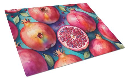 NEW Colorful Pomegranates Glass Cutting Board Decorative Tempered Glass Kitchen Cutting and Serving Board Large Size Chopping Board