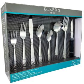 Gibson Home Palmore Plus 55 Piece Flatware Set