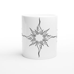 Coffee Mugs Microwave Safe Sunburst Ceramic Mugs by HadiArts (B2B: 1 Piece)